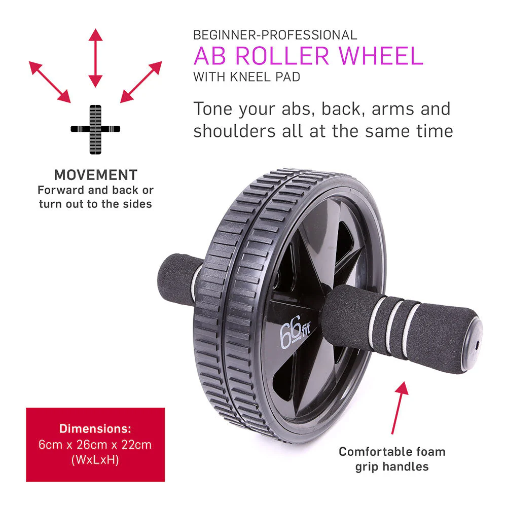 66fit Abdominal Roller Wheel With Kneel Pad - Image 3