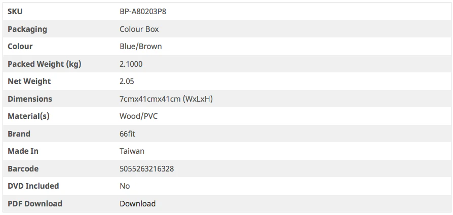 66fit Wooden Balance Board - Pvc Surface - 40cm - Image 11