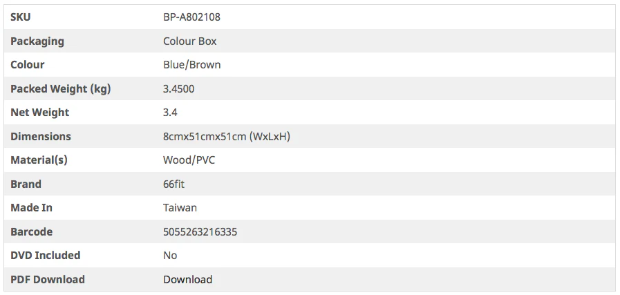 66fit Wooden Balance Board - Pvc Surface - 50cm - Image 11