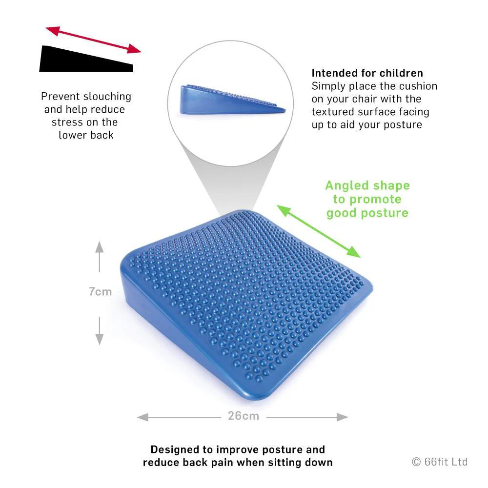 66fit Junior Inflatable Wedge Cushion - With Pump - Image 3