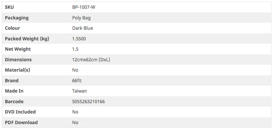 66fit Yoga Mat Plus+ Blue - With Carry Bag - Image 7